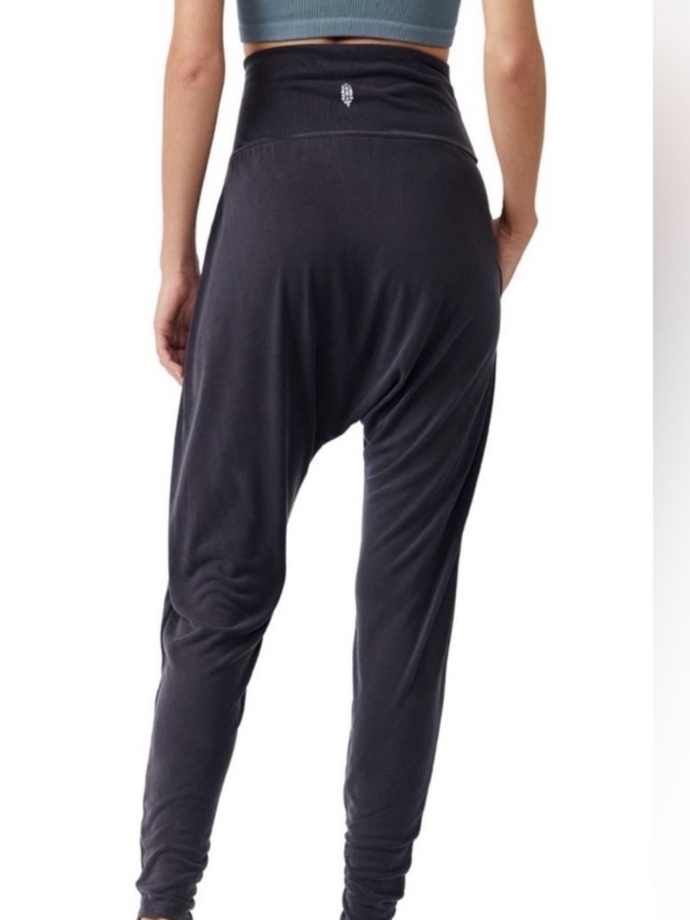 Free People Charcoal Black Harem Track Pants